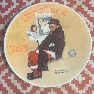Norman Rockwell Christmas 1983 Collector Plate